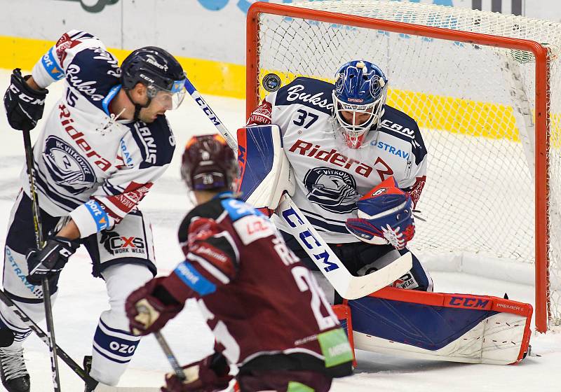 Utkání 9. kola hokejové extraligy: HC Vítkovice Ridera - HC Sparta Praha, 11. října 2019 v Ostravě.