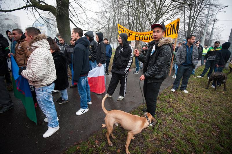 Demonstrace proti rasismu a na podporu obětí rasismu. 