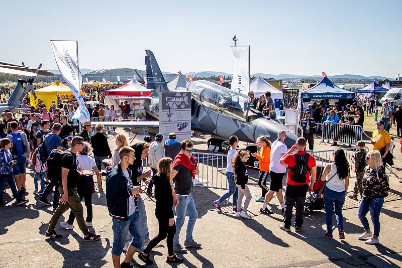 Dny NATO a Dny Vzdušných sil Armády ČR, 22. září 2019 na letišti v Mošnově. Na snímku Aero L-39NG.