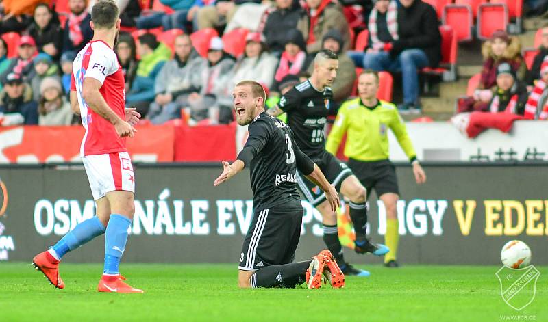 24. kolo FORTUNA:LIGA, SK Slavia Praha - FC Baník Ostrava,10. března 2019 v Praze.