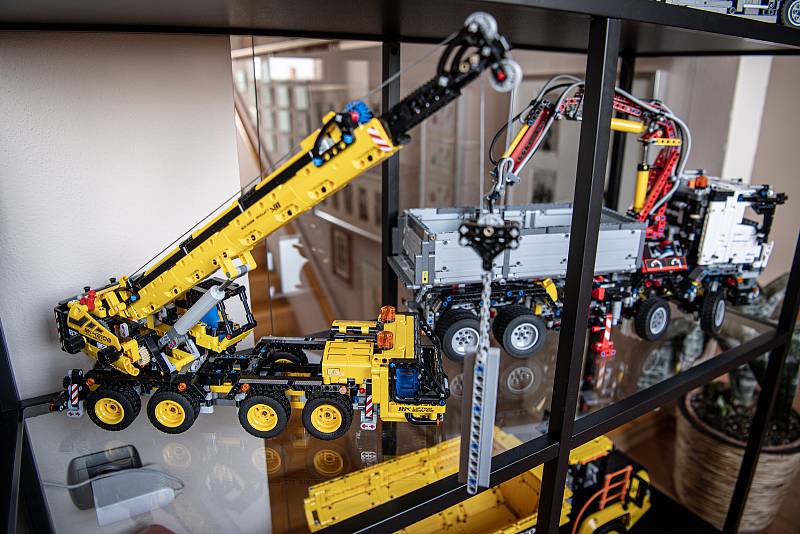 Sběratel má modely LEGO Technic, 30. března 2021 v Ostravě.