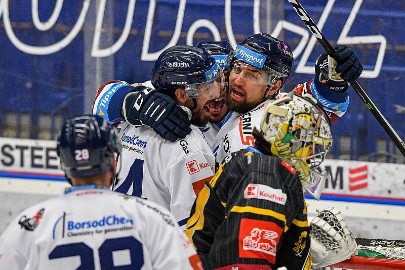 Utkání 40. kola hokejové extraligy: HC Vítkovice Ridera - HC Litvínov, 22. ledna 2023, Ostrava. (zleva)