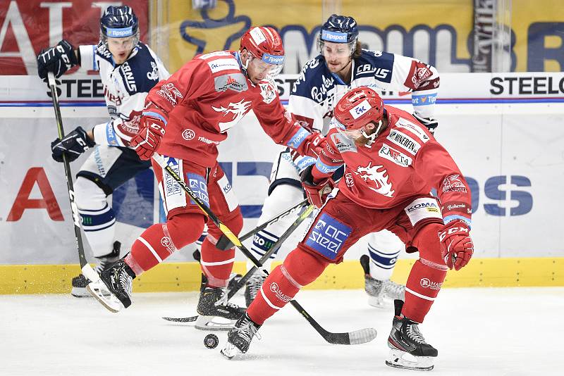 Utkání 7. kola hokejové extraligy: HC Vítkovice Ridera - HC Oceláři Třinec, 3. října 2019 v Ostravě.