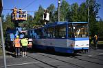 V Ostravě zahořela tramvaj.