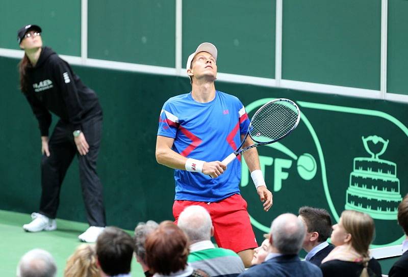 Tomáš Berdych v akci.