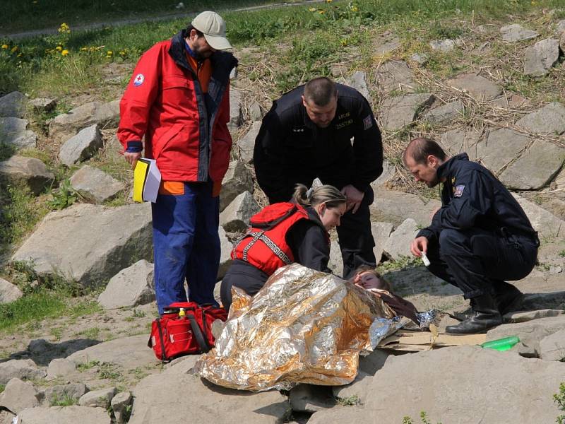 Hasiči, báňští záchranáři, zdravotníci i policisté se zúčastnili v sobotu na Slezskoostravském hradě akce Hrad žije první pomocí.