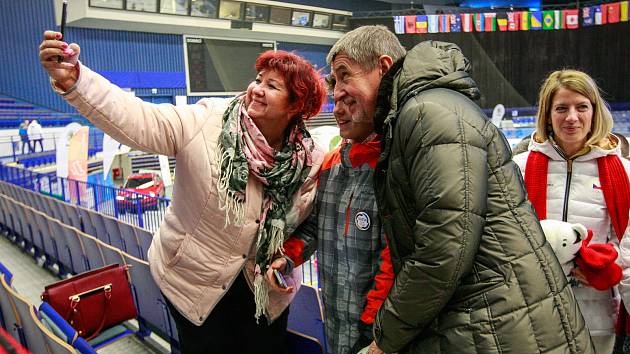 Zahájení olympijského festivalu u Ostravar arény v Ostravě.Andrej Babiš navštívil olympijský festival v Ostravě