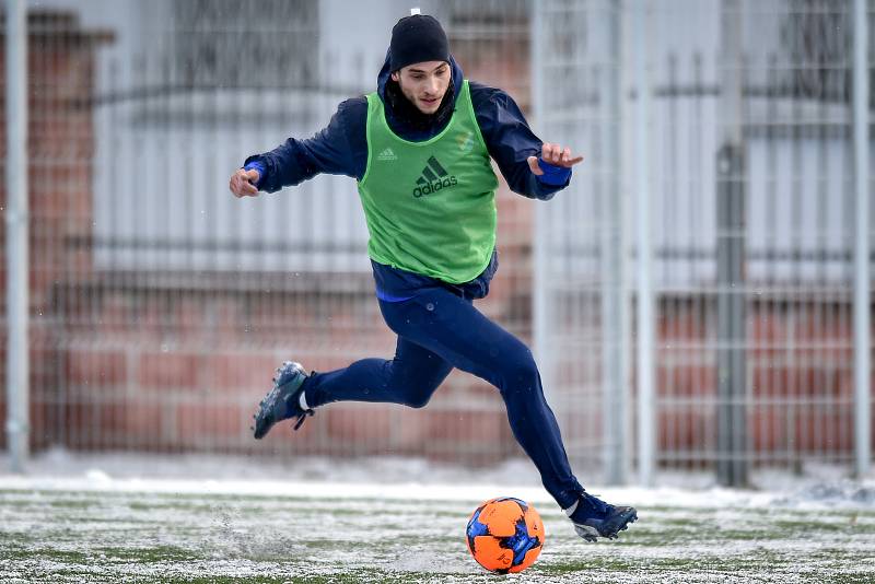 Zimní příprava FC Baníku Ostrava, 3. ledna 2019 v Ostravě. Na snímku Nemanja Kuzmanovič.