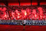 Utkaní 7. kola fotbalové FORTUNA:LIGY: FC Baník Ostrava - 1. FC Slovácko, 23. srpna 2019 v Ostravě. Na snímku fanoušci.