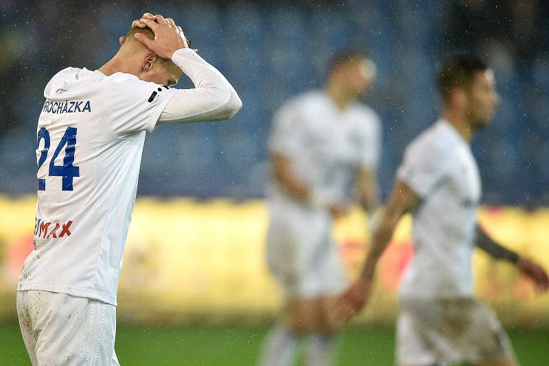 Utkání 3. kola nadstavby první fotbalové ligy, skupina o titul: FC Baník Ostrava - FC Slovan Liberec, 14. května 2019 v Ostravě. Na snímku (zleva) Václav Procházka.