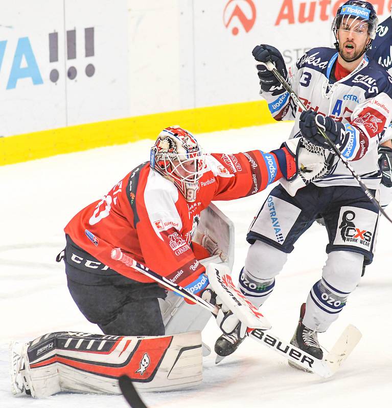 Utkání 19. kola hokejové extraligy: HC Vítkovice Ridera - HC Dynamo Pardubice, 17. listopadu 2019 v Ostravě.