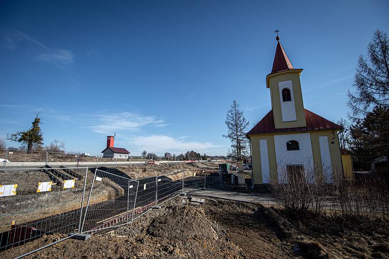 Kaple sv. Kateřiny, 13. února 2022 v Polomi.