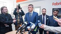 Premiér Andrej Babiš při vládní návštěvě Ostravy v ArcelorMittalu v dubnu 2018.