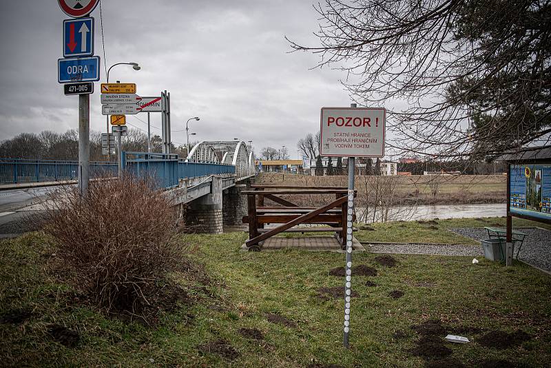 Hraniční přechod s Polskem, 27 února 2021 ve Starém Bohumíně.