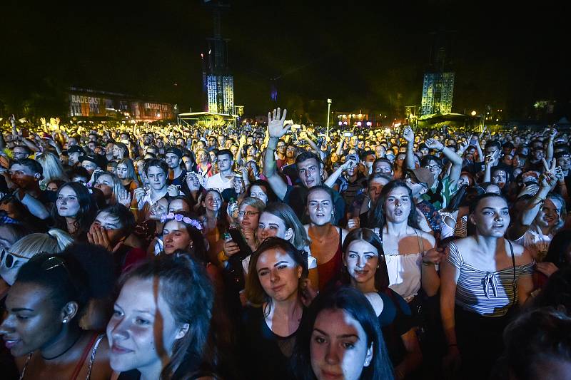 Hudební festival Colours of Ostrava 2018 v Dolní oblasti Vítkovice, 21. července 2018 v Ostravě.
