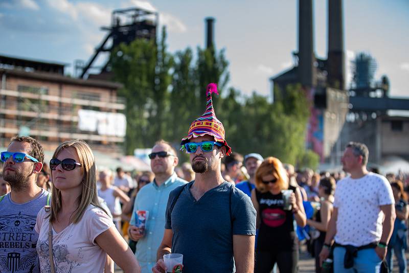 Hudební festival Colours of Ostrava 2019 v Dolní oblasti Vítkovice, 18. července 2019 v Ostravě.