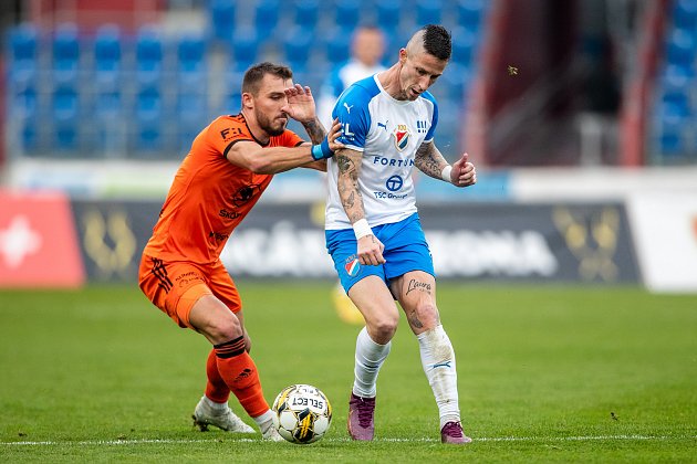 Utkání 14. kola první fotbalové ligy: Baník Ostrava - FK Mladá Boleslav, 29. října 2022, Ostrava. Jiří Fleišman z Ostravy.