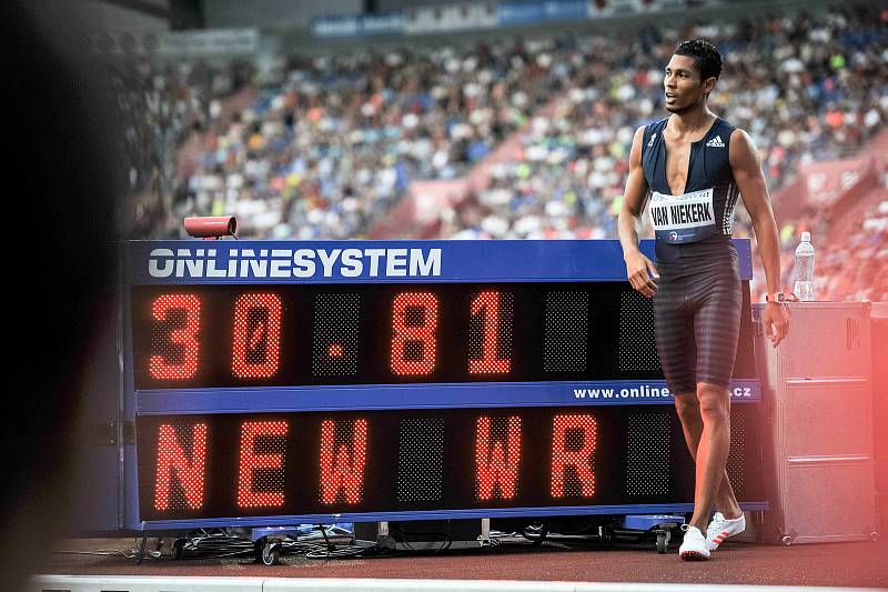 56. ročník atletického mítinku Zlatá tretra, který se konal 28. června 2017 v Ostravě. Na snímku Wayde Van Niekerk.