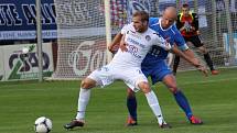 Martin Lukeš, legenda fotbalového Baníku Ostrava. V ligovém utkání se Slováckem.