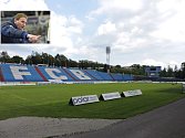 Stadion na Bazalech měl v plánu přestavět i bývalý majitel Baníku Ostrava Alois Hadamczik (ve výřezu).