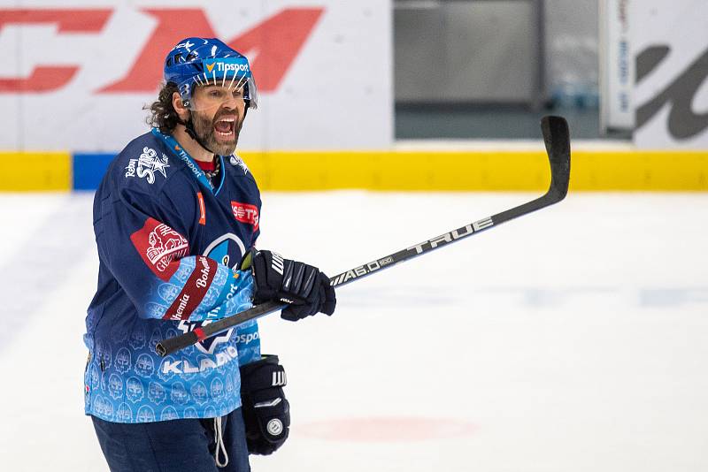 Jaromír Jágr na snímku z utkání 17. kola hokejové extraligy: HC Vítkovice Ridera - Rytíři Kladno, 3. listopadu 2019 v Ostravě.