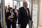 Prezident Miloš Zeman při návštěvě krajského úřadu v Ostravě ve středu 2. listopadu 2016.