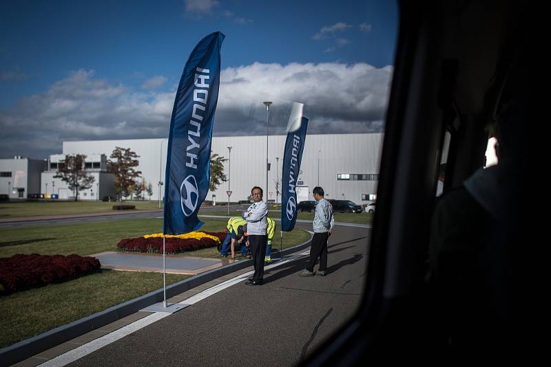 Oslavy 10. výročí zahájení sériové výroby automobilky Hyundai, 2. listopadu 2018 v Nošovicích.