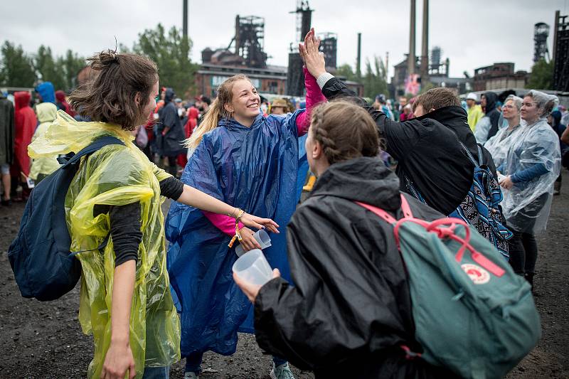 Hudební festival Colours of Ostrava 2018 v Dolní oblasti Vítkovice, 18. července 2018 v Ostravě.