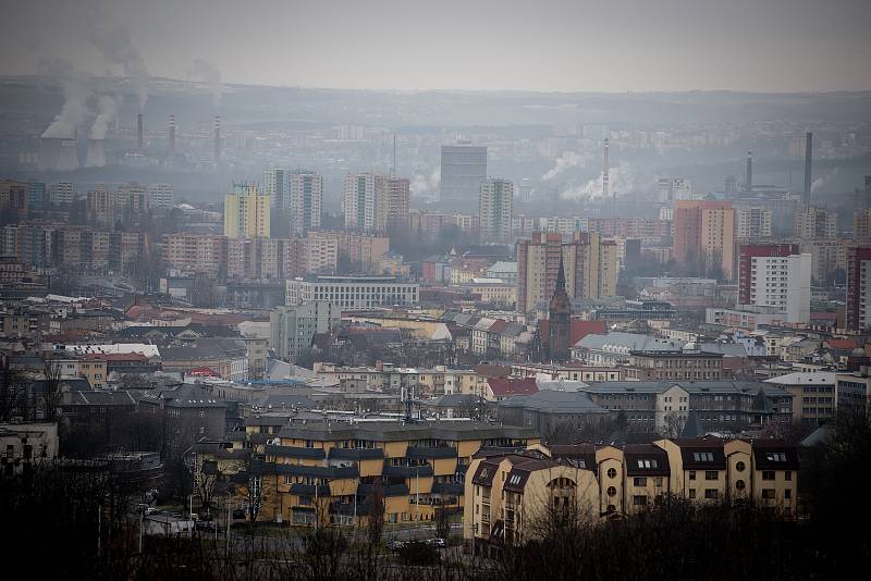 Novoroční výstup na haldu Ema, 1. ledna 2020 v Ostravě.