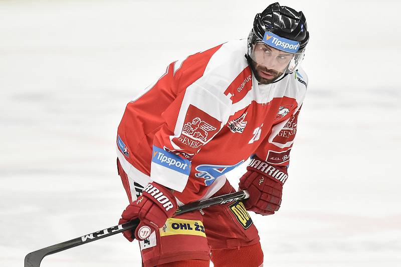 Utkání 44. kola hokejové extraligy: HC Vítkovice Ridera - HC Olomouc, 23. ledna 2019 v Ostravě. Na snímku Irgl Zbyněk.