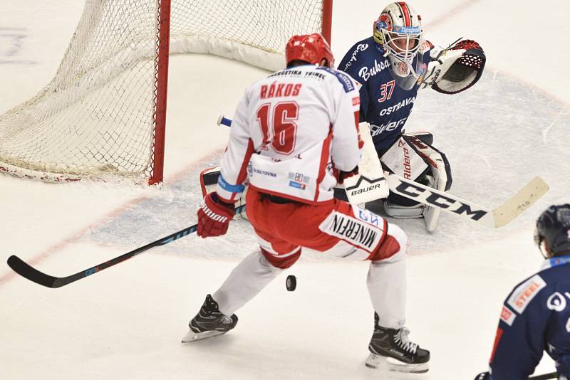 Derby 26. kola extraligy Třinec - Vítkovice rozhodlo až prodloužení.