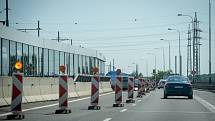 Oprava silnic, 12. června 2019 v Ostravě. Na snímku ulice Opavská.