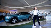 Automobilka Hyundai zahájila v Nošovicích sériovou výrobu elektromobilu Kona Electric, 12. března 2020.