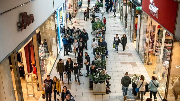 Vánoční atmosféra v obchodním centru Avion Shopping Park, 15.prosince 2018 v Ostravě.