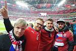 Čeští fotbalisté sice ve Wembley nezazářili, čeští fanoušci však ano. Památku na zápas si udělal i čtenář Deníku z Moravskoslezského kraje Lukáš Martinák.