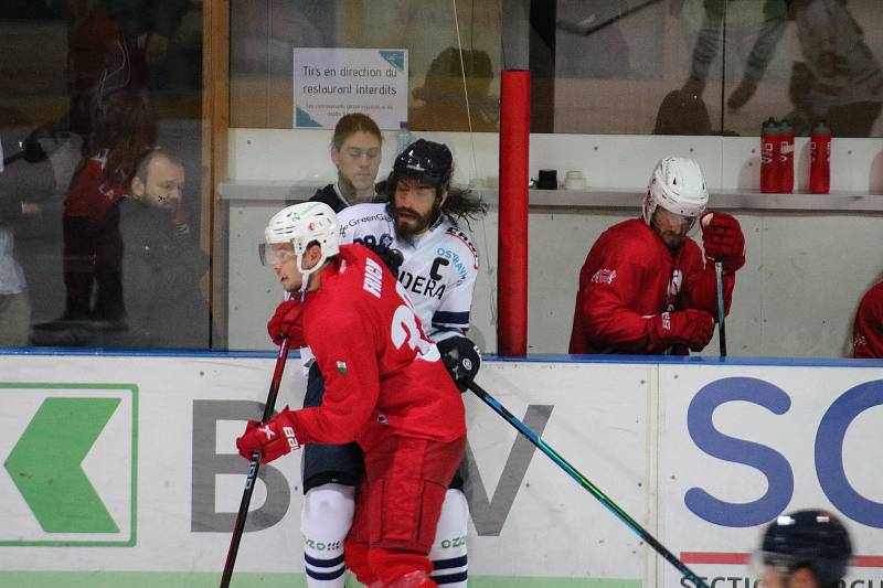 Přípravný zápas Lausanne - Vítkovice 2:5 na soustředění ve Švýcarsku.