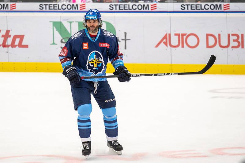 Jaromír Jágr na snímku z utkání 17. kola hokejové extraligy: HC Vítkovice Ridera - Rytíři Kladno, 3. listopadu 2019 v Ostravě.
