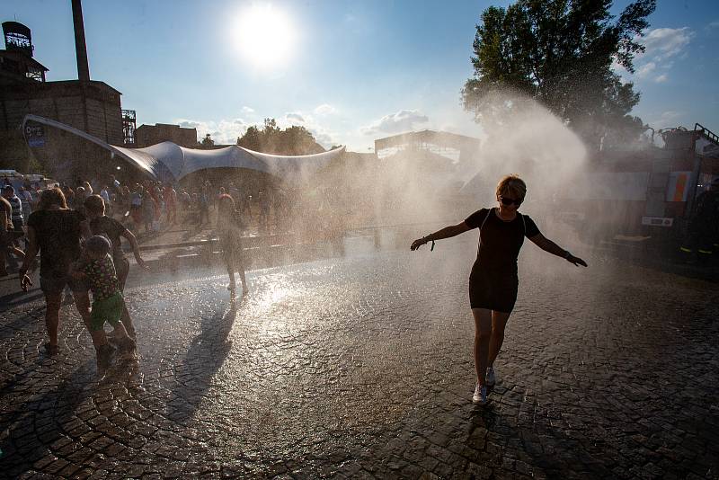 Hudební festival Colours of Ostrava 2019 v Dolní oblasti Vítkovice, 18. července 2019 v Ostravě.