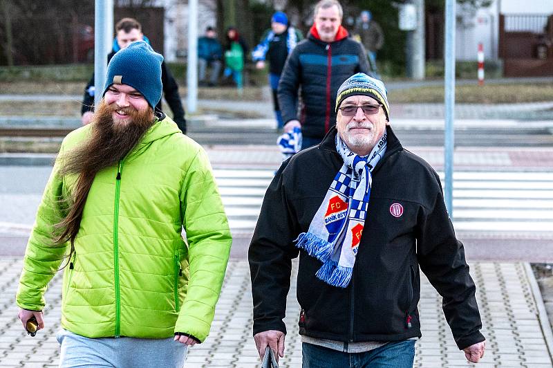 Utkání 22. kola první fotbalové ligy: FC baník Ostrava - SK Sigma Olomouc. 19. února 2022 v Ostravě.