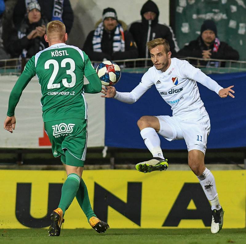 Utkání 19. kola první fotbalové ligy: Bohemians Praha 1905 - Baník Ostrava, 6. prosince 2019 v Praze.