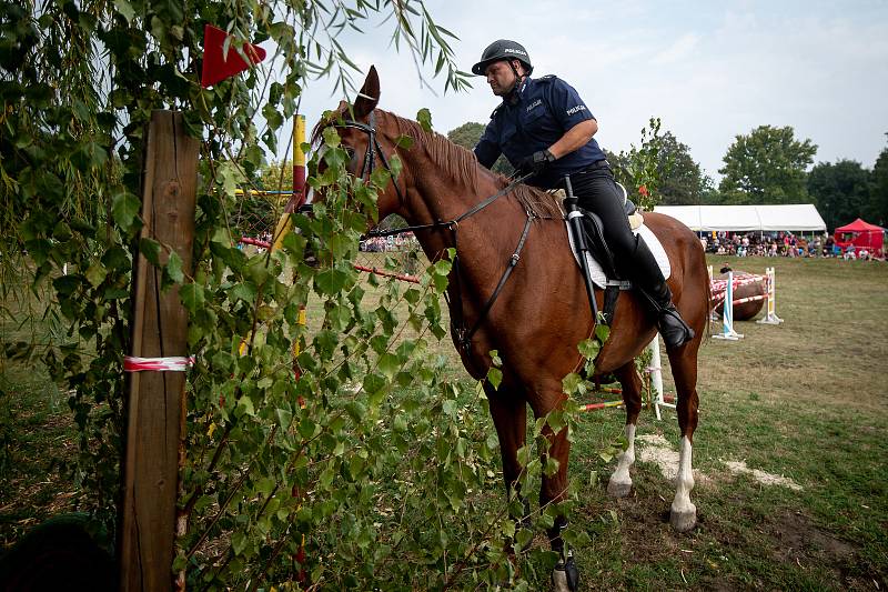 XXI. mezinárodní setkání jízdních policií v Komenském sadě, 1. září 2018 v Ostravě.