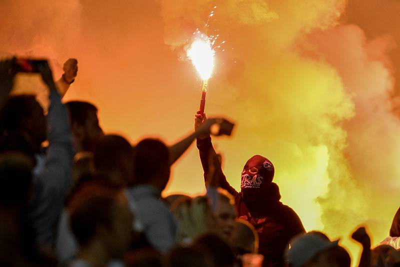 Utkání 8. kola první fotbalové ligy: SK Sigma Olomouc - FC Baník Ostrava 17. září 2021 v Olomouci.