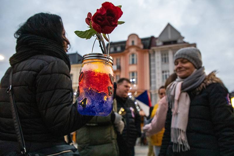 Vánoční trhy na Masarykově náměstí, 28. listopadu v Ostravě.