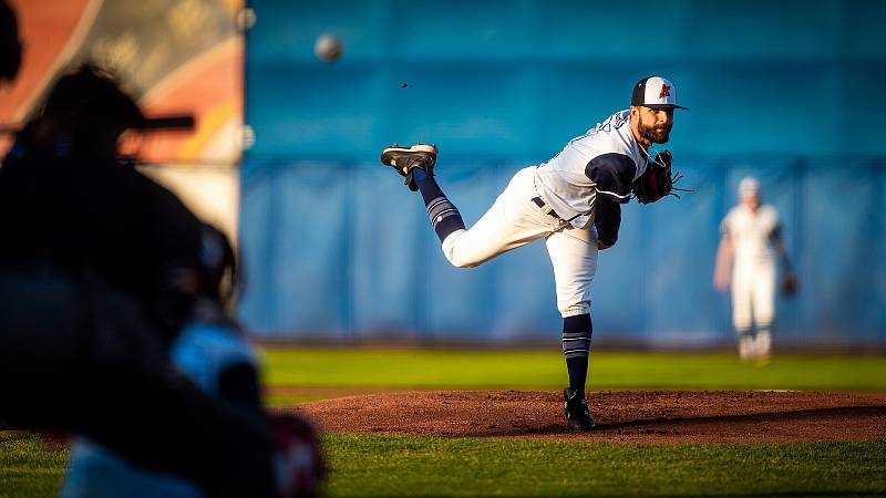 Série závěrečného 7. kola základní části extraligy baseballistů Arrows Ostrava - Sokol Hluboká 3:1, 12:2 a 3:7. Foto: Arrows Ostrava/Ladislav Svěnčík