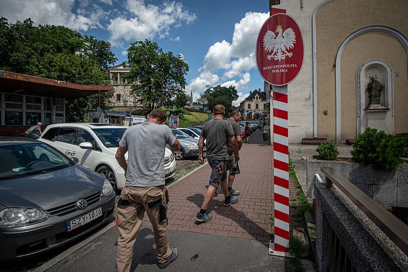 Otevření hranice mezi Českou republikou a Polskem, 30. června 2020 v Českém Těšíně.