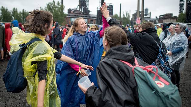 Hudební festival Colours of Ostrava 2018 v Dolní oblasti Vítkovice, 18. července 2018 v Ostravě.