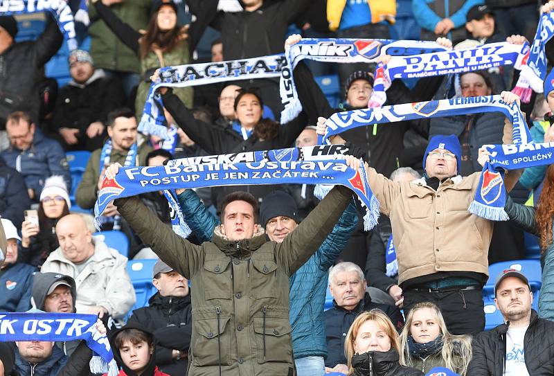 Utkání 26. kola první fotbalové ligy: FC Baník Ostrava - MFK Karviná, 19. března 2022 v Ostravě.