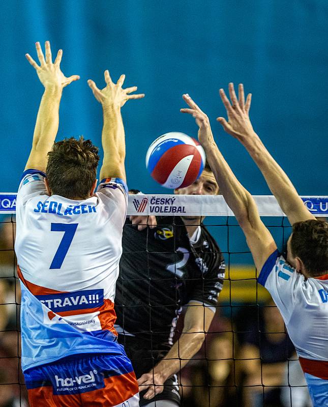 Utkání 7. kola extraligy volejbalu: VK Ostrava - Black Volley Beskydy, 16. listopadu 2019 v Ostravě.