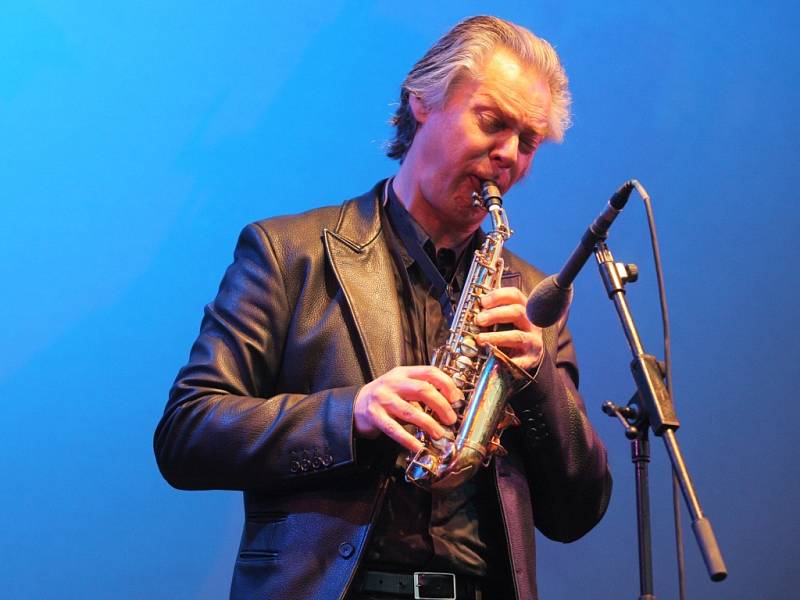 Jan Garbarek na svém čtvrtečním koncertu.