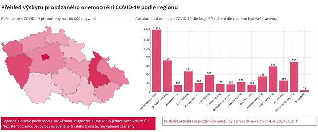 Mapa MZ, 14. dubna, 8.25 hodin.